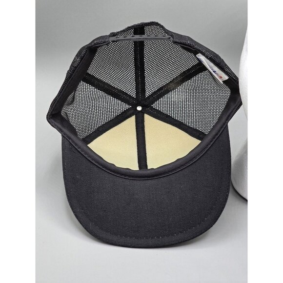 Deadstock NASA Space‎ Gold Leaf Black Snapback Trucker Mesh Hat Cap Patch Space - Picture 6 of 8